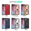 Metalowe uchwyty na pierścień palec Szafy odporny na wstrząsy Wspornik przeciwpadowy Back Cover Case Telefon dla iPhone 11 12 Pro Max Samsung Galaxy S10 S20 Note20 S21