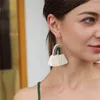 Bohemian rainbow tassel Dangle earrings weave string ear rings chandelier cuff for women fashion jewelry will and sandy