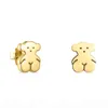 2020 100 925 Sterling Silver Bear Stud Earrings Classic Pierced Studörhängen smycken Tillverkare Hela 61880235