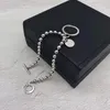 Bracciale in argento sterling 925 Collana con set di gioielli di nuova personalità semplice Set di collane con ciondoli in argento di alta qualità