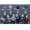 F￤rgglad grossist Andra r￶kningstillbeh￶r Glass Banger Nail 14mm/18mm Man Foint Tv￥ slag f￶r Bongs Glass Water Pipe