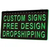 LS0001 Design your own custom Light sign hang home shop decor