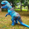 Crianças adultas trajes de dinossauros infláveis ​​T Rex Cosplay Festumes Fantaspume de Halloween para homens Momen Anime Fancy Dress Terne C09277158258