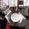 Relógio st9 vai destruir preto verde moldura cerâmica automática mecânica de aço inoxidável grande lupa vidro safira 40mm relógio masculino