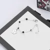 Nouveau mignon lettre chat Bracelet pour femme Top qualité argent plaqué Bracelet personnalité Bracelet à breloques mode bijoux approvisionnement