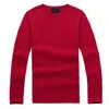 Camisolas masculinas Crew milha Wile Polo Classic Sweeers Knit Algodão Lazer