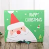 크리스마스 종이 선물 상자 만화 산타 클로스 선물 포장 상자 크리스마스 파티 호의 상자 가방 아이 사탕 상자 크리스마스 파티 EEA684-8 용품