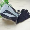 Fabricants vend directement des gants de bain exfoliants de Fivefinger Forme noire Gants de bain gants noirs intrafamiliaux LX28565024