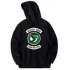 USA Boné Hot Hoodies Mulheres / Homens South Side Serpentes Kpop Hip Hop Imprimir Snake Outono Moletom Casaco Roupas