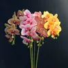 PU Phalaenopsis Real Touch Schmetterling Orchidee Gefälschte Orchideen 5 farben Künstliche Orchidee Blume Für Hochzeit Dekoration Großhandel