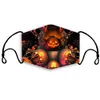 Halloween 3D impresso designer máscaras de poeira - respirador à prova de crianças e adultos máscara facial pode ser limpo com 2 filtro