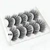 5pairs 3D Mink Eyelashes Lange Natuurlijke Oog wimpers Extension False Fake Dikke Gemengde Individuele Make-up Gereedschap Beauty Washes nieuwste