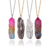 Collier arbre de vie collier en cristal naturel Quartz point de guérison Chakra perle collier de pierres précieuses pendentif style pierre pendentif colliers