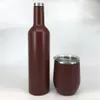 25 oz 750 ml Şarap Şişesi Su Şampanya Cam 304 Paslanmaz Çelik Kupa Çift Duvar Yalıtımlı Vakum Termal 2 Stilleri İsteğe Bağlı