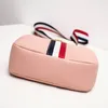 New- Small Square Bag PU Ribbon Zipper Metal Decoration Large Capacity Generous Texture Female Shoulder Messenger Bag