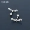 AOEDEJ 4 Colors Crystal Ear Stud Earrings Stainless Steel Cartilage Earrings Tragus Conch Piercing Oorbellen Voor Vrouwen1240S