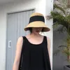Модные складные соломенные шляпы для девочек, модные солнцезащитные милые женские шляпы, дизайнерские популярные пляжные шляпы с широкими полями