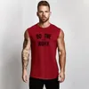 MuscleGuy Brand Gyms Roupeding Treping Sleesess Shirt Top Top Men Men