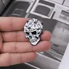 Skeleton skull word D20 face dice digital creative Dungeons and Dragons enamel pin trendy personality cool retro punk brooch pin clothes bac