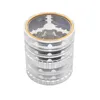 smoking 2.5 Inches 5 layers Herb grinders Aluminum Alloy Spice Mill Crusher smoke accessories Manual tobacco grinder