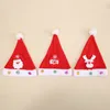 Cartoon Christmas Hat Santa Snowman Reindeer Christmas Hat Caps Kids Hatts Juldekorationer FESTICE Supplies