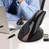 Souris sans fil souris verticale ergonomique 2.4Ghz optique 800 1200 1600 DPI USB ordinateur Mause pour ordinateur portable de bureau