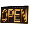 LS0004 Light Sign OPEN Overnight Shop Bar Pub Club 3D Engraving LED Whole Retail3304850