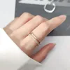 Inzareal 925 STERLING Silver Zircon Square Ring Adjustable For Women Party Fine Bijoux Accessoires minimalistes Classic Gift7209894