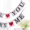 Wil je met me trouwen Valentijnsdag Decoratie Banners Huwelijksaanzoek Sign8105292