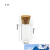 Mantar Küçük corked Tüp Konteynerleri Mantar kapatılan şişeler ile 50 x Mini Boş 2.5ml 3ML 4ML 5ML 6ml 13ml Clear Cam Tüp