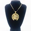 gioielli di moda per uomo ciondoli placcati oro 14K collana da uomo ciondolo a catena per collane gioielli portachiavi grandi pendenti collana1257908