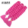 Syntetyczne oplatanie Włosy Niski Temperatura Płomne włókno opóźnione Niezdopnione 82 cali 165g Hot Water Crochet Twist Braids Syntetyczne przedłużanie włosów