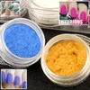 12 färger sammet flocking pulver glitter pigment damm för nagel art diy polska UV gel dekoration tips