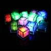 12 pieces flameless led submersible light candle,color changing glow led ice cube for party