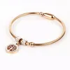 stylish pendant 18k gold plated stainless steel crystal bracelets bangles for women jewelry4157554