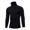 2020 High Quality Warm Turtleneck Sweater Men Fashion Solid Knitted Mens Sweaters Casual Slim Pullover Male Double Collar Tops