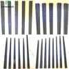 High Quality Alloy Household Chopsticks Pot Shop Lengthened Chopsticks el Special Black Frosted High Temperature Resistant 320A