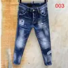 jeans da uomo denim jeans strappati per uomo skinny rotto stile italiano buco bici moto rock revival pantaloni12s tyle7232403