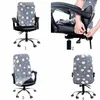 Solid Office Chair Covers Anti-dirty Stretch Spandex Computer Seat Cover Removable Slipcovers For s 220302