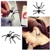 Boucle d'oreille Punk en forme d'araignée noire, clou d'oreille, Style drôle, Design bizarre, décorations, accessoires de bijoux pour fête