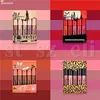 Teayason Lip Makeup Set 5st Mini Matte Liquid Lipstick Lipkit Lip Gloss Naken Color LipGloss Make Up Kit 4 Styles4253654