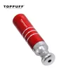 Toppfuff aluminiumrör baseball BAT Form metall One Hitter 54mm Dugout Pipe Herb Tobak Cigarettrör Tillbehör