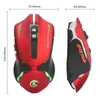 Silêncio clique 3200dpi USB Wired Gaming Mice Gamer 6 botões Óptica Ergonomia Computador Mices para PC Mac Laptop Game Lol