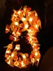 Solar Powered Cute Honey Bee Led String Fairy Light 50 Leds Bee Outdoor Garden Fence Patio Christmas Garland Lights