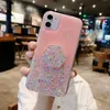 Glitzer Bling -Hülle für iPhone 13 12 11 Pro Max XS Max XR X Transparent Silikon Hülle für iPhone 8 7 6S Plus Deckungshalter CoV1234776