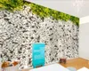 3D 벽 종이 침실 로맨틱 우아한 꽃 자갈 거실 침실 Wallcovering HD 3D 벽화 벽지