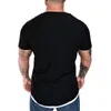 Men's T-Shirts 2021 Summer Streetwear Mens Clothing M-3XL Casual Short Sleeve T Shirt Men Slim Fit Solid Shirts Tops Tee Homme