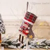 Natal axadrezada meias de Natal saco do presente meias infantis saco bonito presente de doces saco de decoração para casa suprimentos T50087