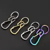 Stainless steel Heavy key ring Black gold Carabiner Car keychain for Men Women fashion jewelry will and sandy