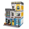 MOC été café blocs de construction ZHEGAO QL0934 1278 pièces créateur Stree View série briques jouets enfants cadeaux d'anniversaire